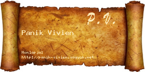 Panik Vivien névjegykártya
